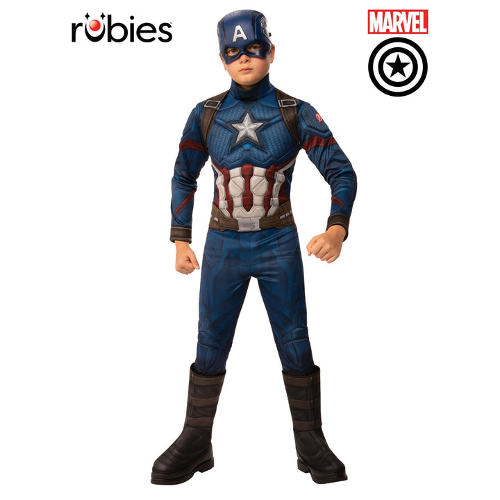 Captain America Deluxe Costume for Kids Halloween Dress-Up