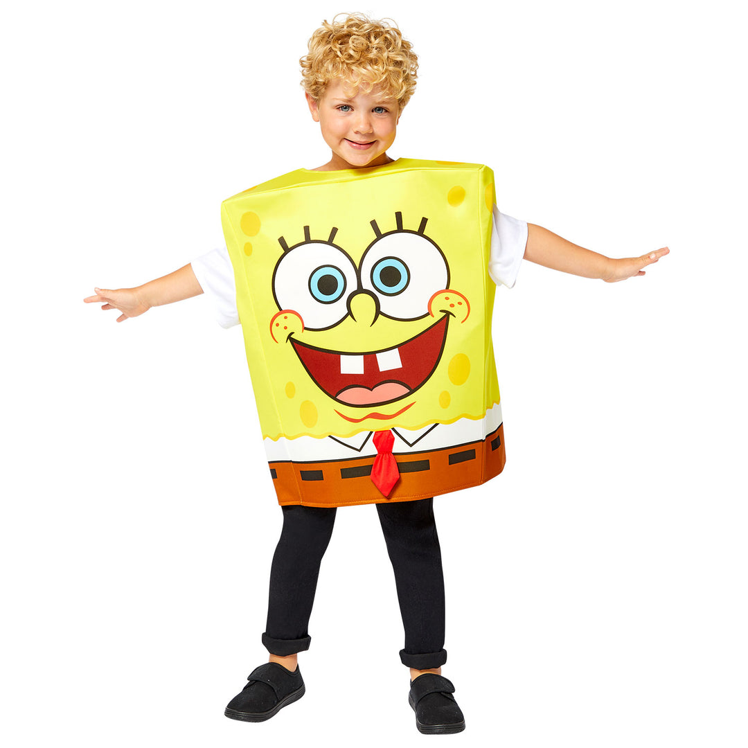 SpongeBob SquarePants Tabard, a yellow cartoon character apron for kids