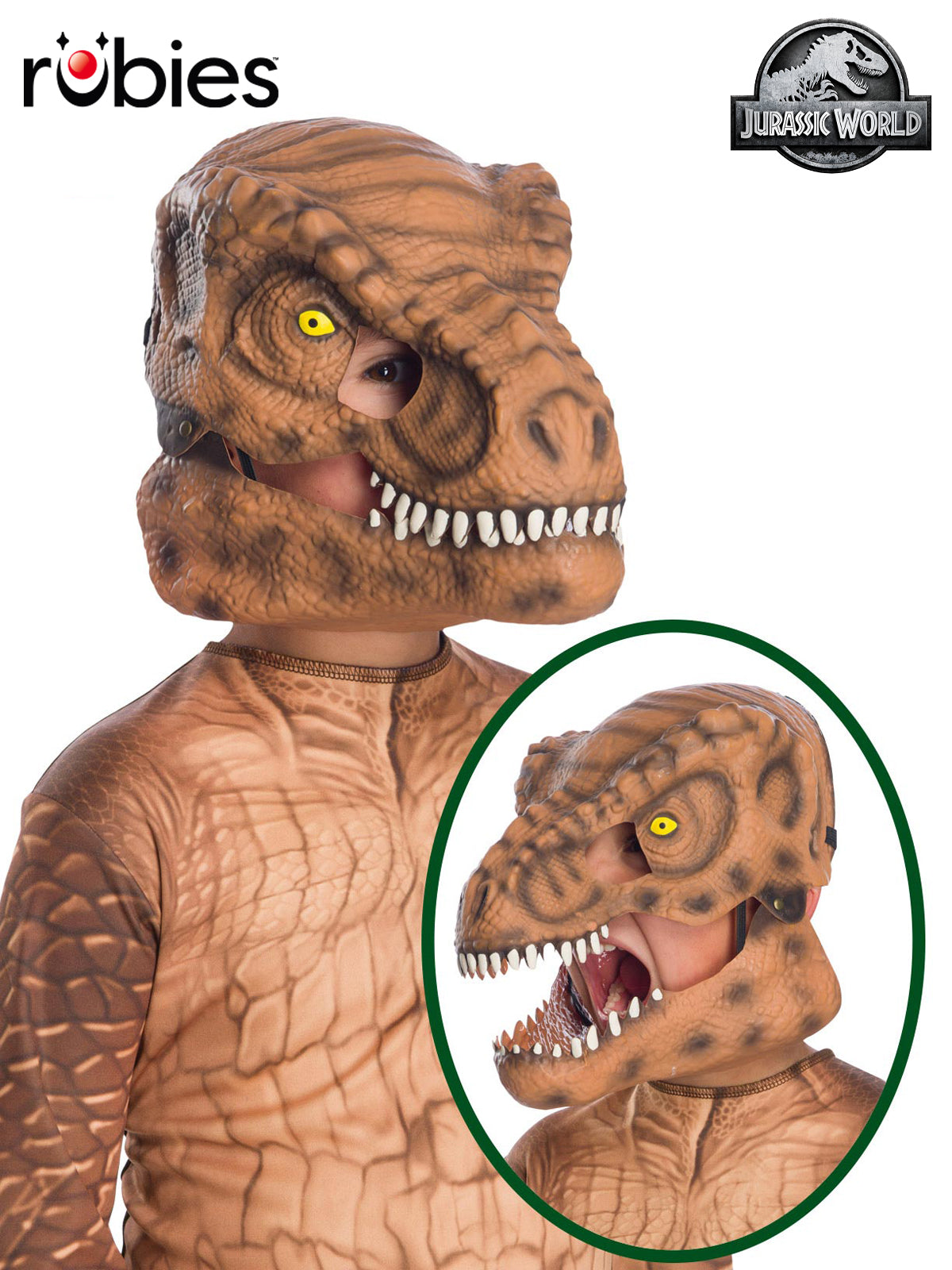 T-Rex Moveable Jaw Mask, Child