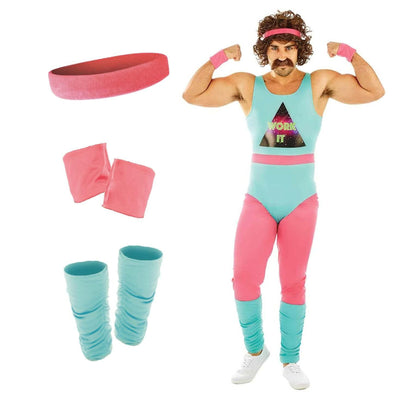 Mens 80s Fitness Instructor Costume
