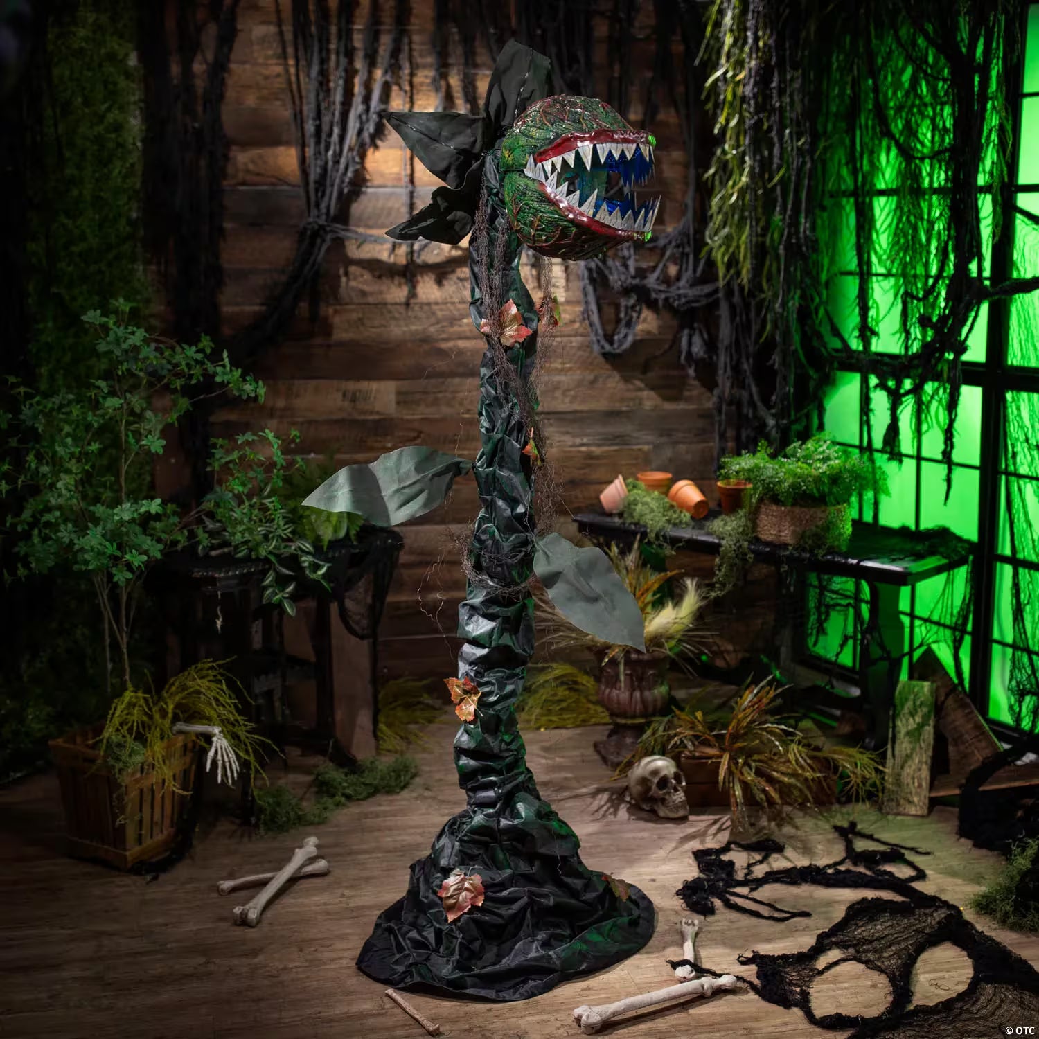 6 Ft. 2" Animated Standing Talking Carnivorous Plant Halloween Decoration
