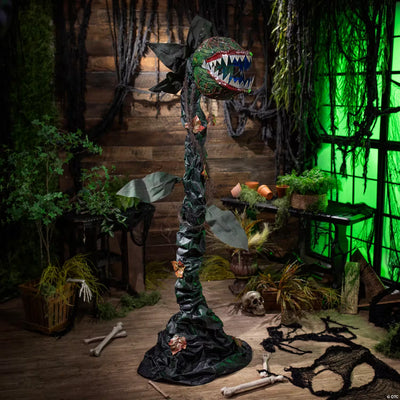 6 Ft. 2" Animated Standing Talking Carnivorous Plant Halloween Decoration