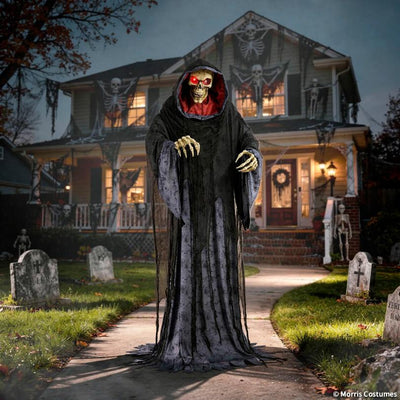 6 Ft 9 Animated Rising Skeleton Reaper Halloween Decoration