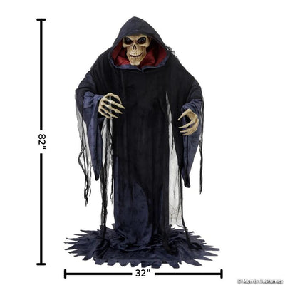 6 Ft 9 Animated Rising Skeleton Reaper Halloween Decoration