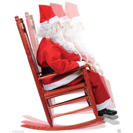 Rocking Santa Claus Outdoor Decoration.