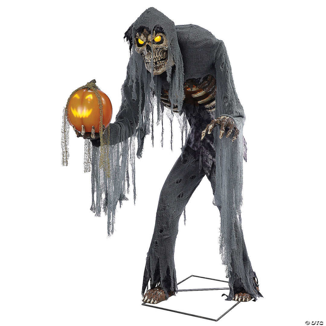 Realistic Halloween Decor: 7' Prowling Jack Animated Prop with Sound Effects