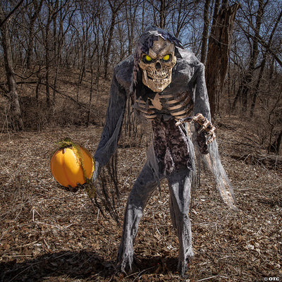 Creepy 7' Prowling Jack Animated Prop with Glowing Eyes and Moving Head