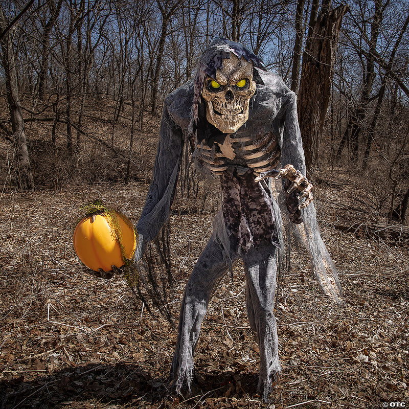 Creepy 7' Prowling Jack Animated Prop with Glowing Eyes and Moving Head