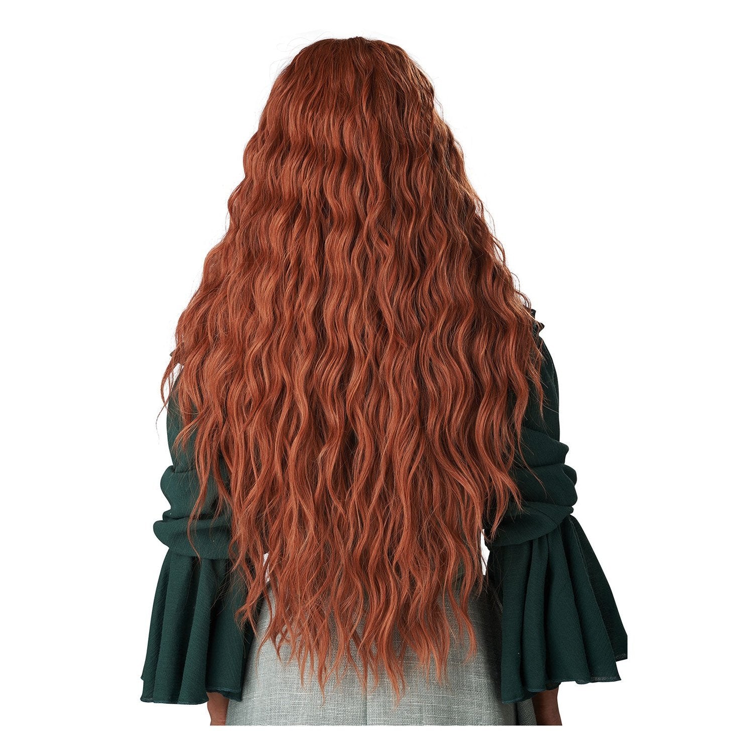 Beautiful maiden wig in blonde with floral crown and flowing waves