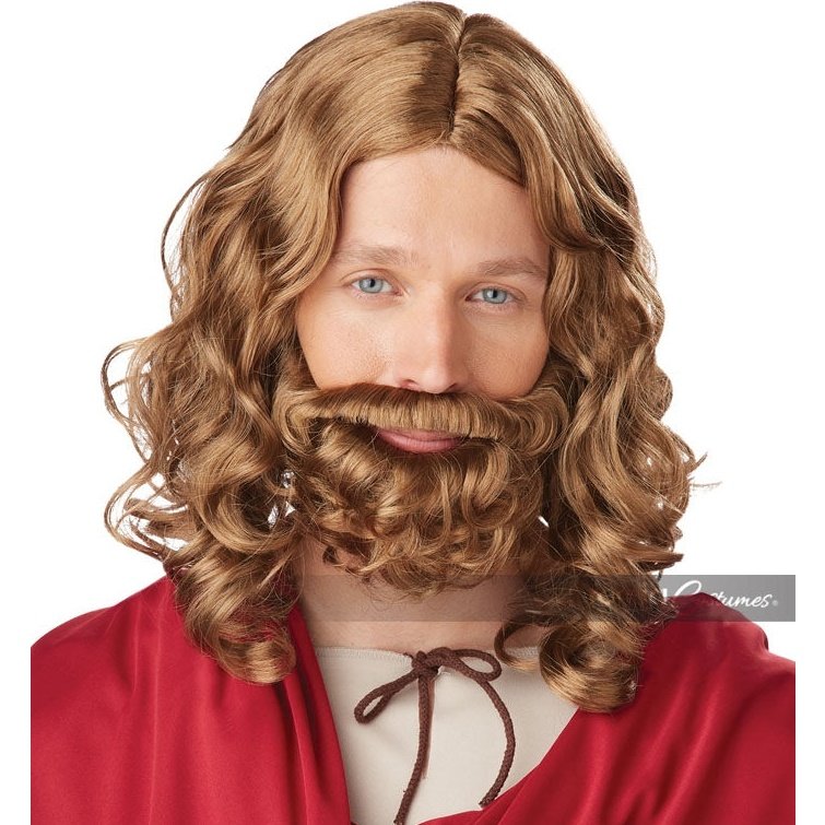 Jesus Wig & Beard / Adult.