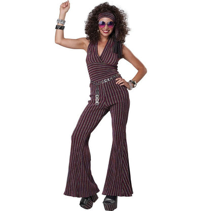 70s Halter Pant Set Womens Costume.