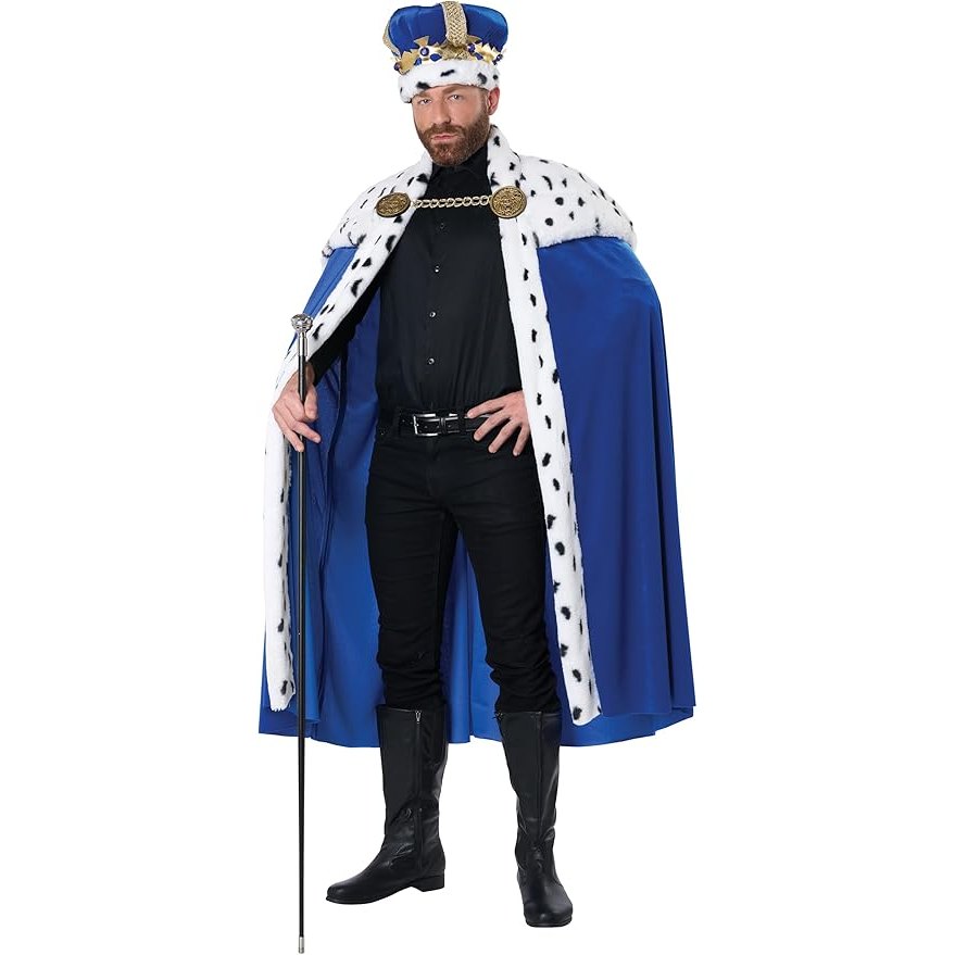 Royal King Cape and Crown Men's Set
