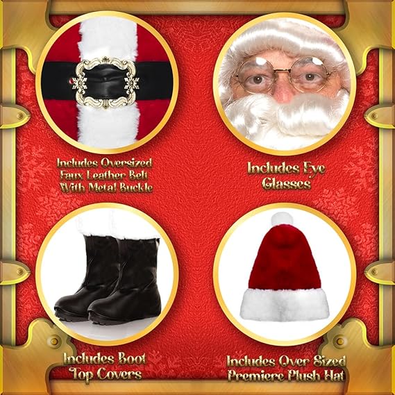 Luxurious Ultra Plush Professional Santa Suit