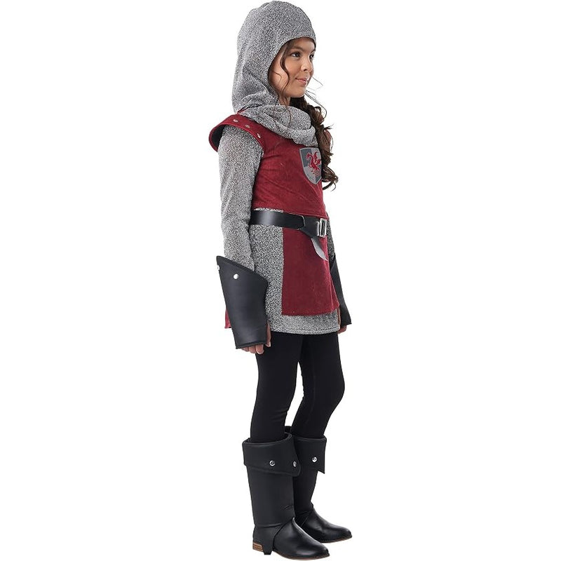 Medieval Knight Warrior Girls Costume