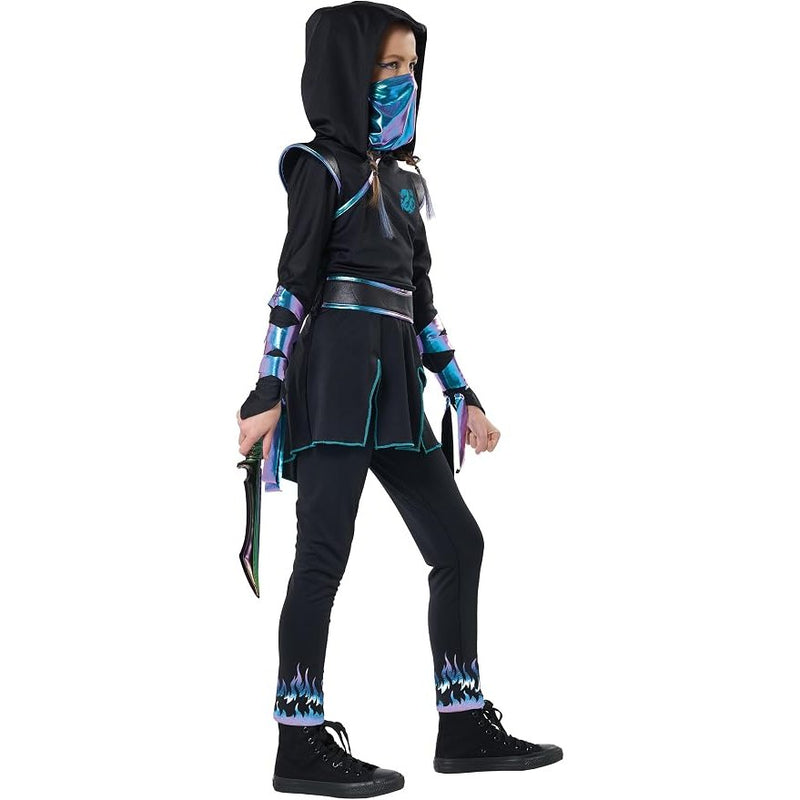 Iridescent Dragon Ninja Girls Costume