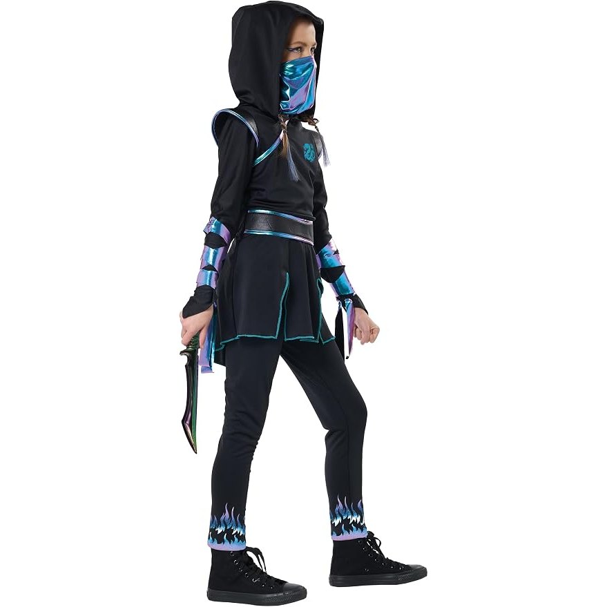 Iridescent Dragon Ninja Girls Costume