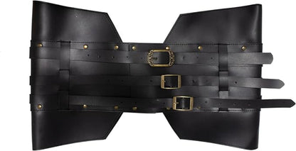 Faux Leather Gladiator Belt, Black
