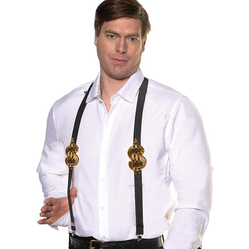 Pimp Gold Money Sign Suspenders