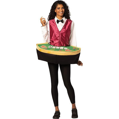 Casino Blackjack Dealer Table Adult Costume