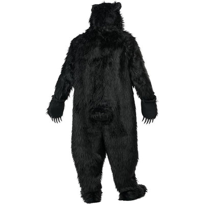 Black Bear Adult Deluxe Costume with Moveable Jaw Mask