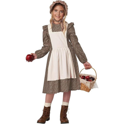 Pioneer Prairie Girl Girls Costume