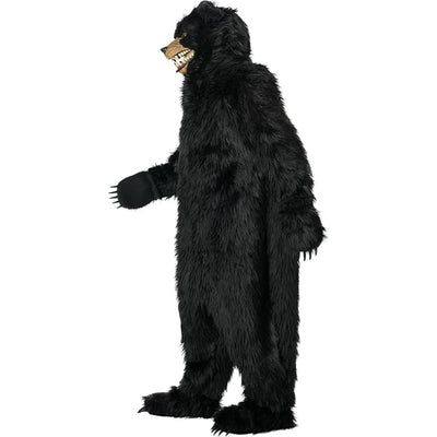Black Bear Adult Deluxe Costume with Moveable Jaw Mask
