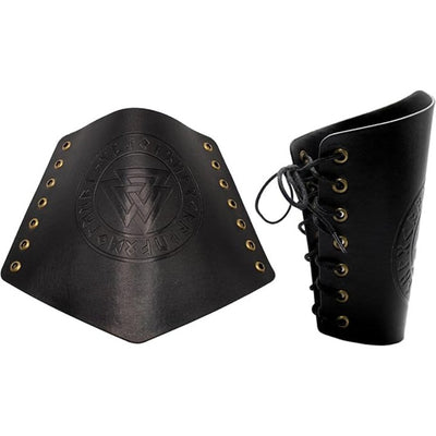 Viking Warrior Arm Guards, Black
