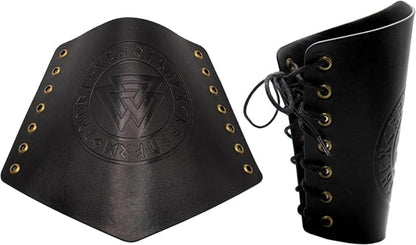 Viking Warrior Arm Guards, Black