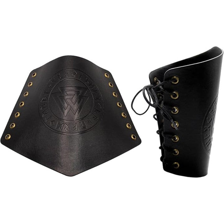 Viking Warrior Arm Guards, Black