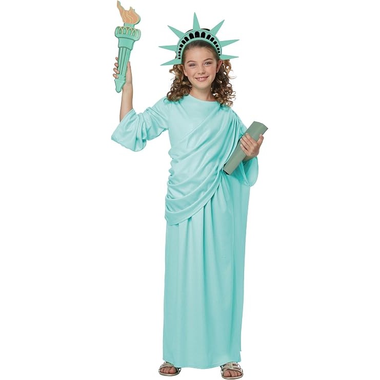 Statue of Liberty Girls Costume