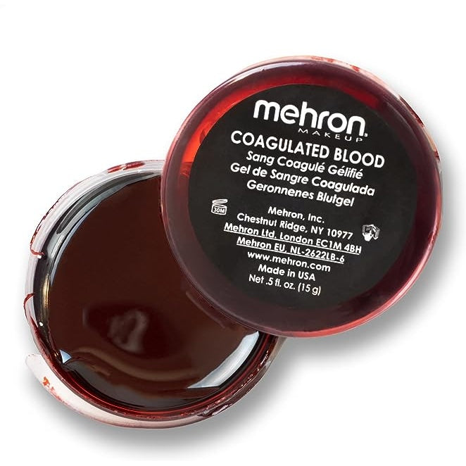 Coagulated Blood Gel 14gm, a realistic special effects makeup product for creating lifelike wounds and injuries on Halloween or for theatrical productions