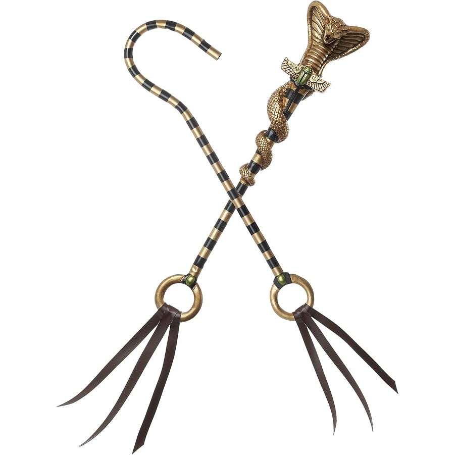 Egyptian Pharaoh Crook and Flail Prop Set