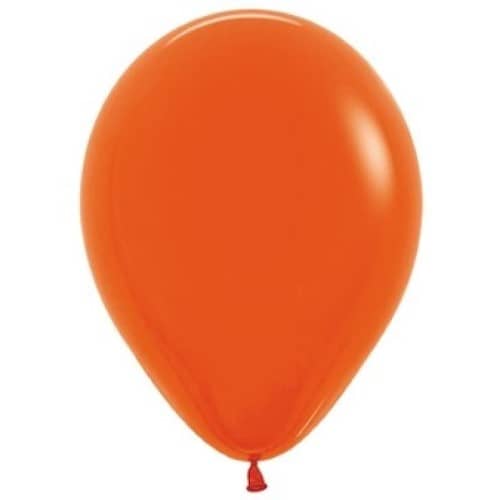 Round Balloon 30cm Orange, Uninflated