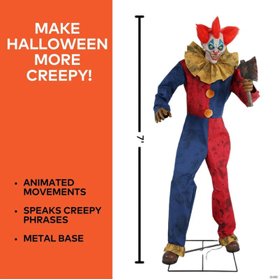 7 Ft. 3" Animated The Axe-Wielding Clown
