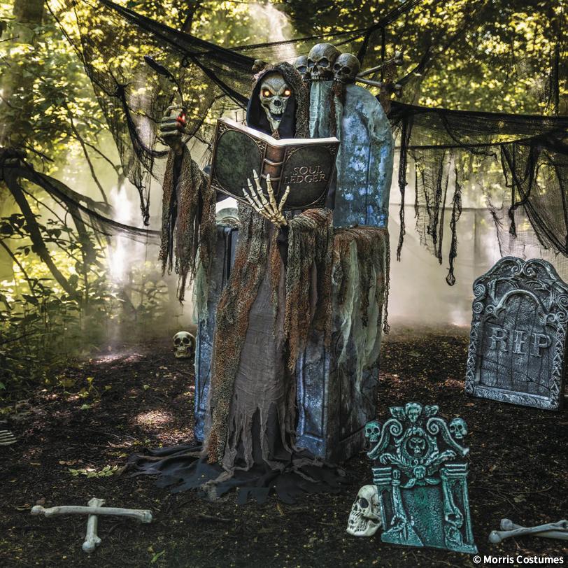 Animated Soul Collector - 7 Ft - Light-Up Halloween Prop