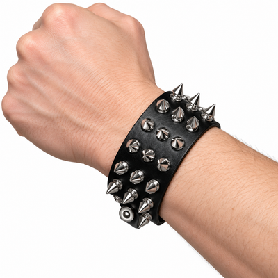 Spiked Punk Bracelet Costume Accessory