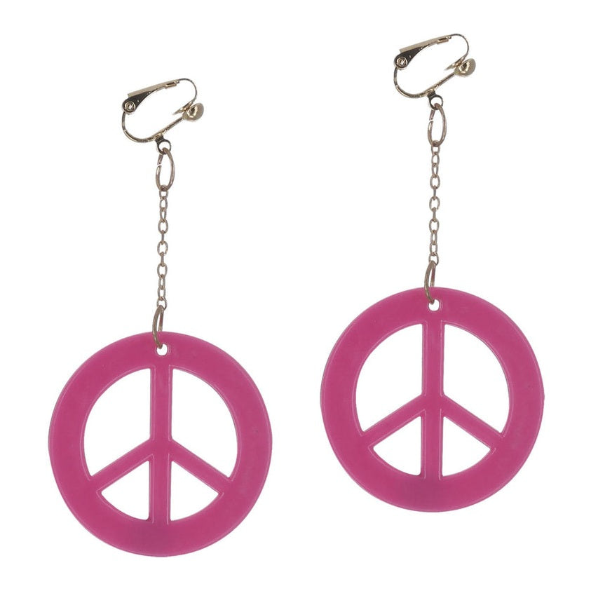Neon Pink CND Earrings
