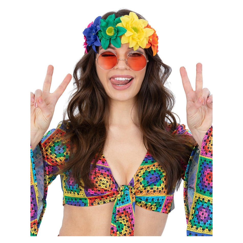 Rainbow Flower Crown