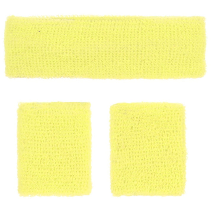 80s Neon Sweatbands, Yellow