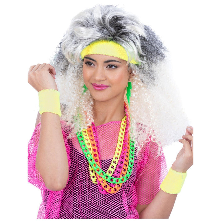 80s Neon Sweatbands, Yellow