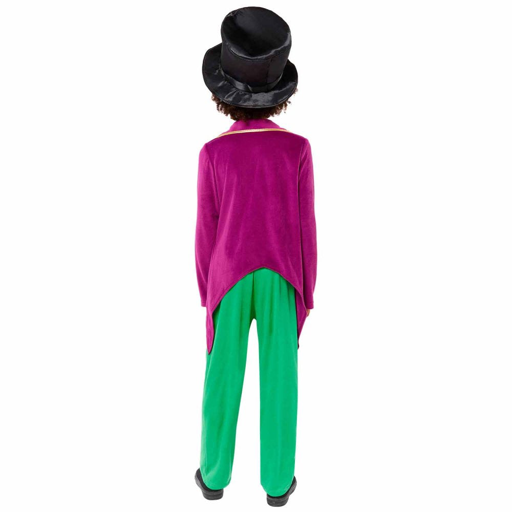 Charlie and The Chocolate Factory Willy Wonka Boys Costume, a colorful and whimsical outfit for Halloween or dress-up play