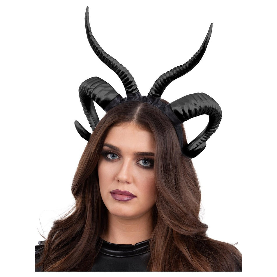 Double Demon Horn Headband