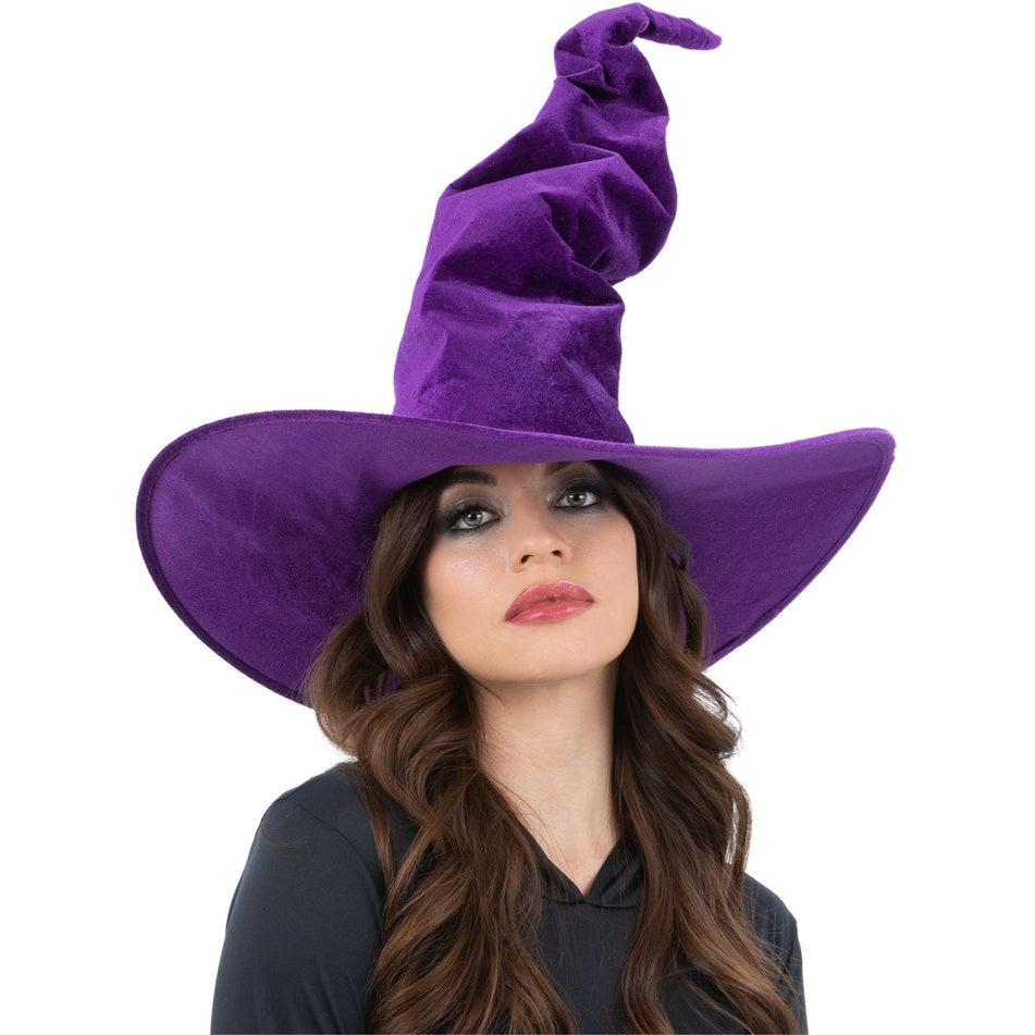 Purple Velour Witch Hat