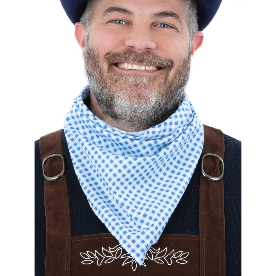 Bavarian Blue Gingham Bandana