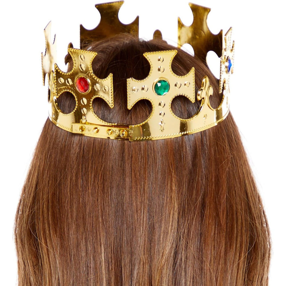 A luxurious and elegant gold royal crown, fit for a king