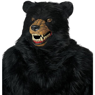 Black Bear Adult Deluxe Costume with Moveable Jaw Mask