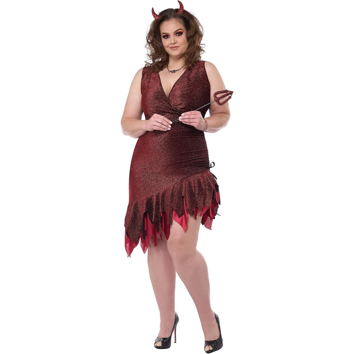 Red-Hot & Sizzling Devil Costume, Plus Size