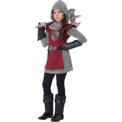 Medieval Knight Warrior Girls Costume