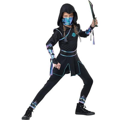 Iridescent Dragon Ninja Girls Costume