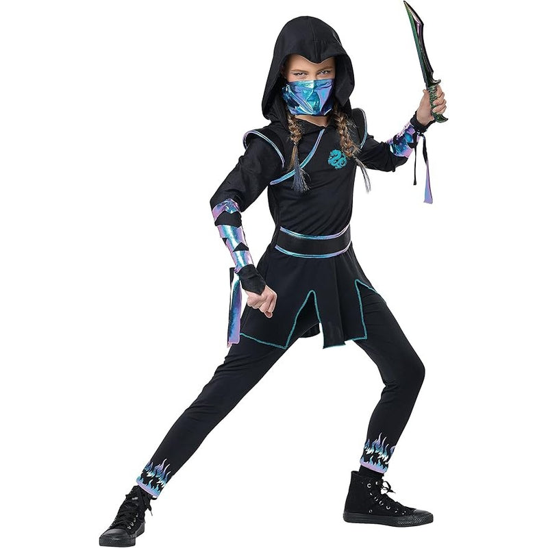 Iridescent Dragon Ninja Girls Costume